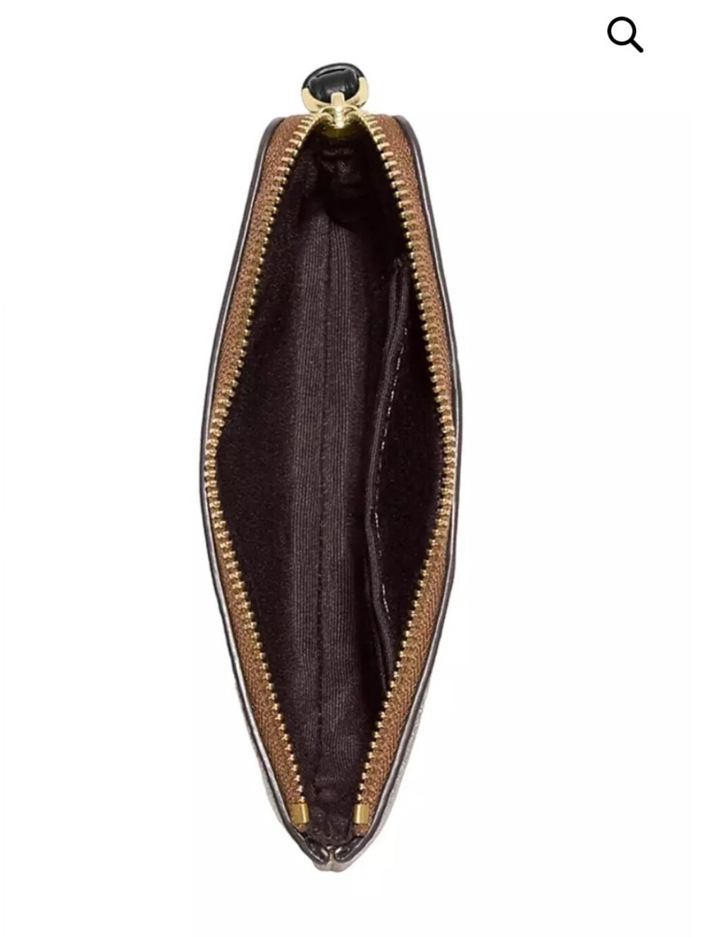 COACH Small Corner Zip Wristlet Micro Signature Logo - Picture 3 of 7